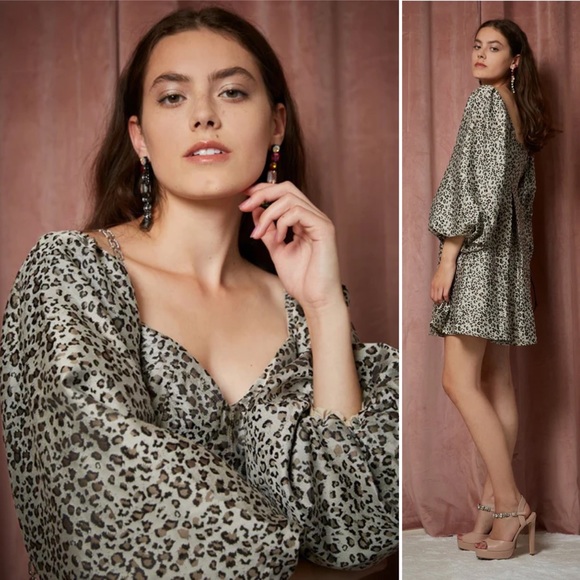 Sister Jane Tempo Leopard Jacquard Mini Dress - Picture 4 of 15